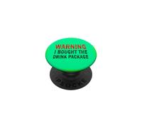 Warning I Brought The Drink Package Croisière Vacances PopSockets PopGrip Adhésif