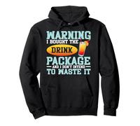 Warning I Bught The Drink Package Funny Cruise Party Summer Sweat à Capuche