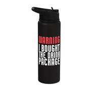 « Warning I Bught The Drink Package Funny Cruise » Stainless Steel Insulated Water Bottle