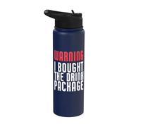 « Warning I Bught The Drink Package Funny Cruise » Stainless Steel Insulated Water Bottle