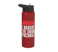 « Warning I Bught The Drink Package Funny Cruise » Stainless Steel Insulated Water Bottle