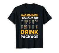 « Warning I Bught The Drink Package Funny Cruise » T-Shirt Graphique avec Valeur