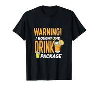 « Warning I Bught The Drink Package Funny Cruise » T-Shirt Graphique avec Valeur