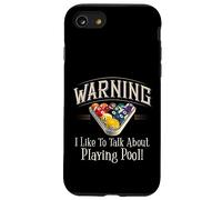Warning I Like to Talk About Pool Playing Coque pour iPhone SE (2020) / 7/8