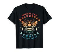 Warning. I'm a Beekeeper. If You See Me Running, Try to Keep T-Shirt Graphique avec Valeur