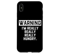 Warning: I'm Really Really Really Hungry Funny Food Dad Joke Coque pour iPhone XS Max
