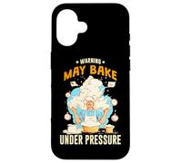 WARNING MAY BAKE UNDER PRESSURE Coque pour iPhone 16