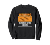 Warning May Cause Flying Objects Funny Javelin Throw Athlète Sweatshirt
