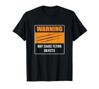 Warning May Cause Flying Objects Funny Javelin Throw Athlète T-Shirt
