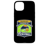 Warning May Spontaneously Talk About Pickleball Funny Player Coque pour iPhone 15 Plus