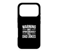 Warning May Spontaneously Tell Dad Jokes Coque pour iPhone 17 Pro