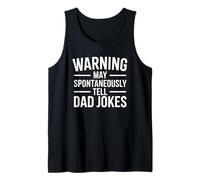 Warning May Spontaneously Tell Dad Jokes Débardeur