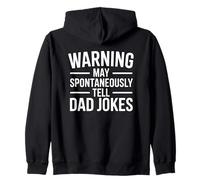 Warning May Spontaneously Tell Dad Jokes Sweat à Capuche