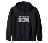 Warning May Start Talking About Havaneses Bichon Havanais Sweat à Capuche