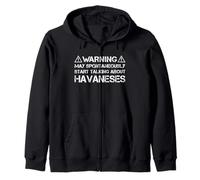 Warning May Start Talking About Havaneses Bichon Havanais Sweat à Capuche