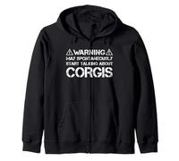 Warning May Start Talking About Pembroke Welsh Corgis Sweat à Capuche