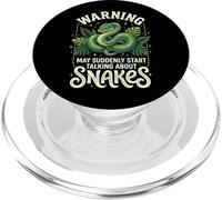 Warning May Suddenly Start Talking About Snakes Herpétologie PopSockets PopGrip pour MagSafe