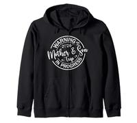 Warning Mother Son Trip in Progress 2026 Funny Trip with Mom Sweat à Capuche
