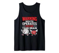 Warning Mouth Fonctionne Plus Vite Que Brain Funny Meme Débardeur