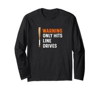 Warning Only Hits Line Drives Batte de Baseball Batter Home Run Manche Longue