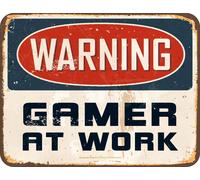 Warning - Panneaux amusants - Gamer at Work