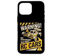 Warning Peut Parler spontanément de RC Cars Funny RC Design Coque pour iPhone 16 Pro Max