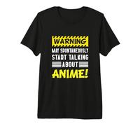 Warning Peut spontanément Commencer à Parler d'anime T-Shirt Haut de Gamme