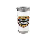Warning pourrait commencer à parler de la blague de Wwing Crew Waying Fun Gobelet isotherme en acier inoxydable double paroi