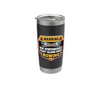 Warning pourrait commencer à parler de la blague de Wwing Crew Waying Fun Gobelet isotherme en acier inoxydable double paroi