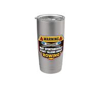 Warning pourrait commencer à parler de la blague de Wwing Crew Waying Fun Gobelet isotherme en acier inoxydable double paroi
