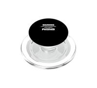 Warning Pourrait Parler d'un passionné de Puzzles et de Casse-têtes PopSockets PopGrip pour MagSafe