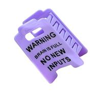 Warning Sign Hair Barrette, Acrylic Funny Clip, 3 Inches Strong Hold Claw Clips with Secure Grip, Barrette with, Hair Styling Accessory Unique Design, Fashion Hairs Clip for Women