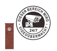 Warning Signs - Adhesive Security Camera Plate, Waterproof UV Protected Alert Board, good quality PVC Notice | Eye Catching Private Lettering, Cars Parking Lots Shops Video Observation Plaques