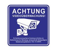 Warning Signs - Adhesive Security Camera Plate, Waterproof UV Protected Alert Board, good quality PVC Notice | Eye Catching Private Lettering, Cars Parking Lots Shops Video Observation Plaques