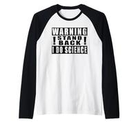 Warning Stand Back I Do Science Drôle Chimie Manche Raglan