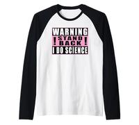 Warning Stand Back I Do Science Drôle Chimie Manche Raglan