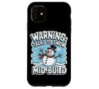 Warning Talks to Snow Mid Build Coque pour iPhone 11