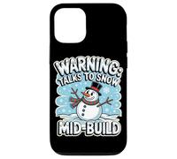 Warning Talks to Snow Mid Build Coque pour iPhone 12/12 Pro