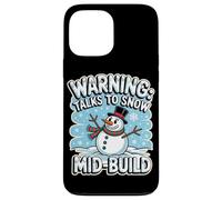Warning Talks to Snow Mid Build Coque pour iPhone 13 Pro Max
