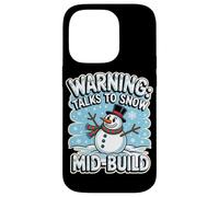 Warning Talks to Snow Mid Build Coque pour iPhone 14 Pro