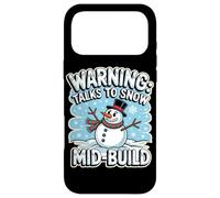 Warning Talks to Snow Mid Build Coque pour iPhone 17 Pro Max