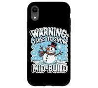 Warning Talks to Snow Mid Build Coque pour iPhone XR