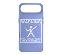 Warning Twin Cities Police Easily Startled Humor Coque pour iPhone Air