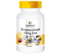 Zinc 15mg - 60 comprimés - Picolate de zinc - Minéraux | Warnke Vitalstoffe - Qualité des pharmacies allemandes