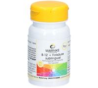 Vitamine B12 500 μg + acide folique par voie sublinguale - 100 comprimés, à f...