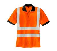 Warnschutz teXXor Polo Sylt Warnbekleidung Jaune Vif Orange Fluorescent