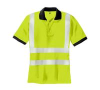 Warnschutz teXXor Polo Sylt Warnbekleidung Jaune Vif Orange Fluorescent