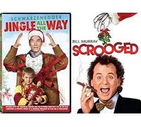 Warped Christmas Double Feature Jingle All The Way Movie & Bill Murray Scrooged Holiday Carol DVD Holiday Comedy 2-Pack