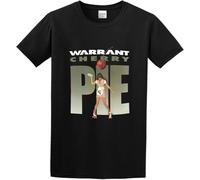 Warrant Cherry Pie Album Cover Art Waitress Tour Merch Cotton Round Neck Tee Shirt for Men Black Manches Courtes(3X-Large)