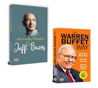 Warren Buffett Biography + Motivating Thoughts of Jeff Bezos Books | Motivational | Discipline | Biography Books | Self Help| Businessmen (Set Of 2 Books)